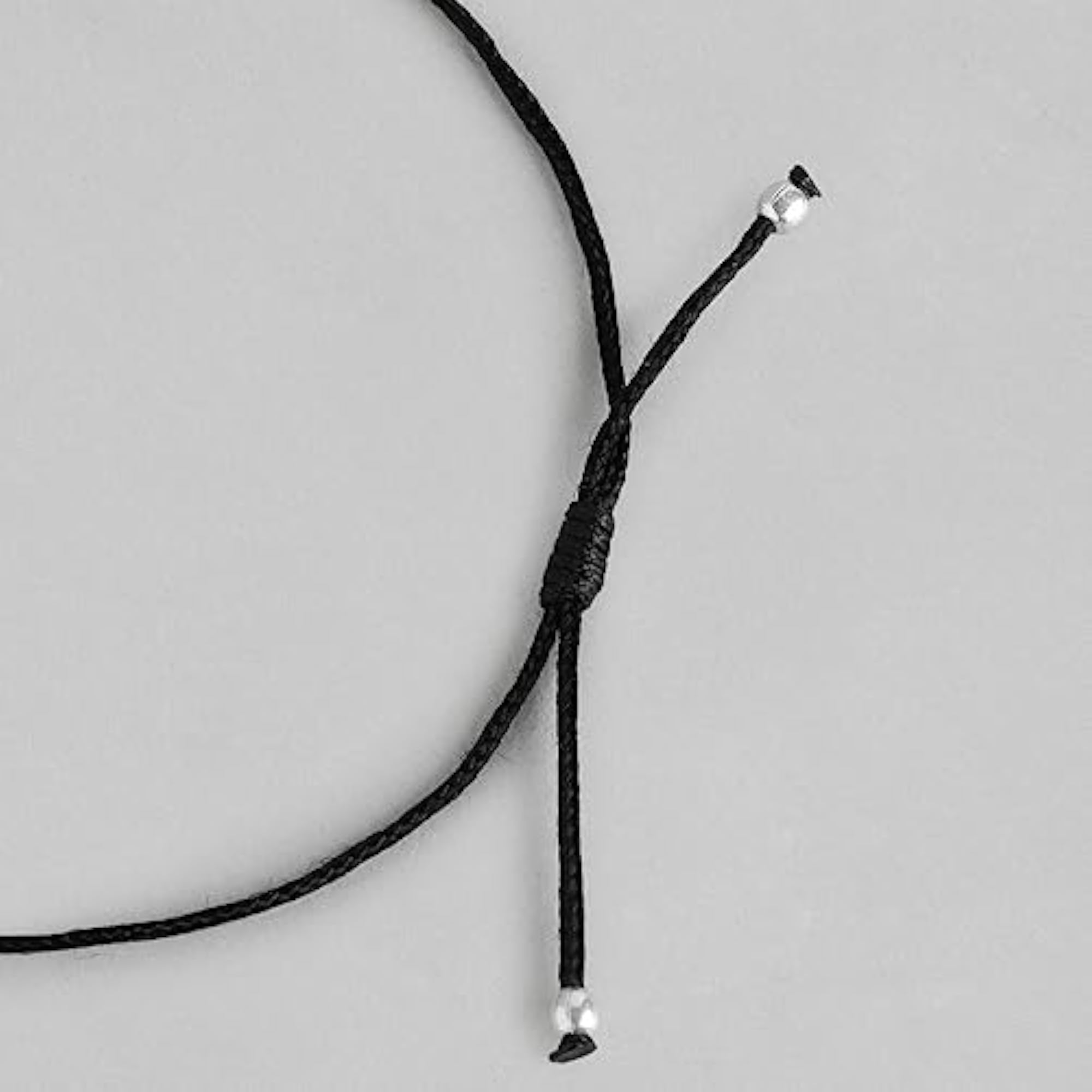 Women's 925 Sterling Silver Beads Floral Thread Anklet